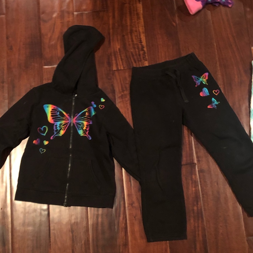 Black Sweats and Jacket Set